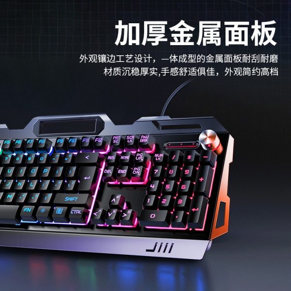 RGB Gamer Keyboard Gaming Keyboard and Mouse Headphone Gamer Kit Backlit USB Wired Computer KeyboardFor Pc Laptop 3 In1 Teclado 2