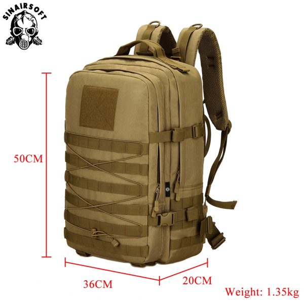 New 45L Outdoor Backpack Camping Climbing Bag Waterproof Mountaineering Hiking Backpacks Molle Sport Bag Climbing Rucksack 3