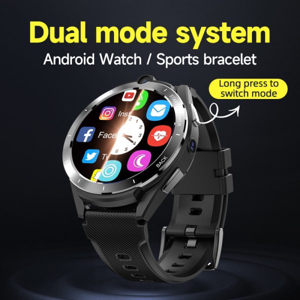 2023 NEW 4300mAh Big Battery 6G RAM 128G Android 11 Z40 4G Net Dual System Chip Smart Watch GPS WiFi 8MP Camera Men Smartwatch 5