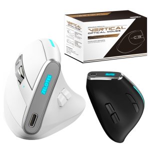 F-36 Ergonomic Vertical Mouse 2.4G+BT1+BT2 Wireless Right Left Hand Computer Gaming Mice Optical USB Mice for Computer Laptop 1